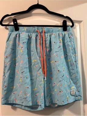 Mosmann Australia Swim Trunks with Surfers and Surfboards